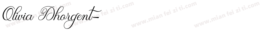 Olivia Dhorgent字体转换